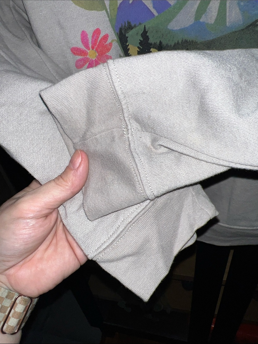 NATURAL LIFE Neutral Crewneck Tee - Light Taupe S EUC - Picture 6 of 13